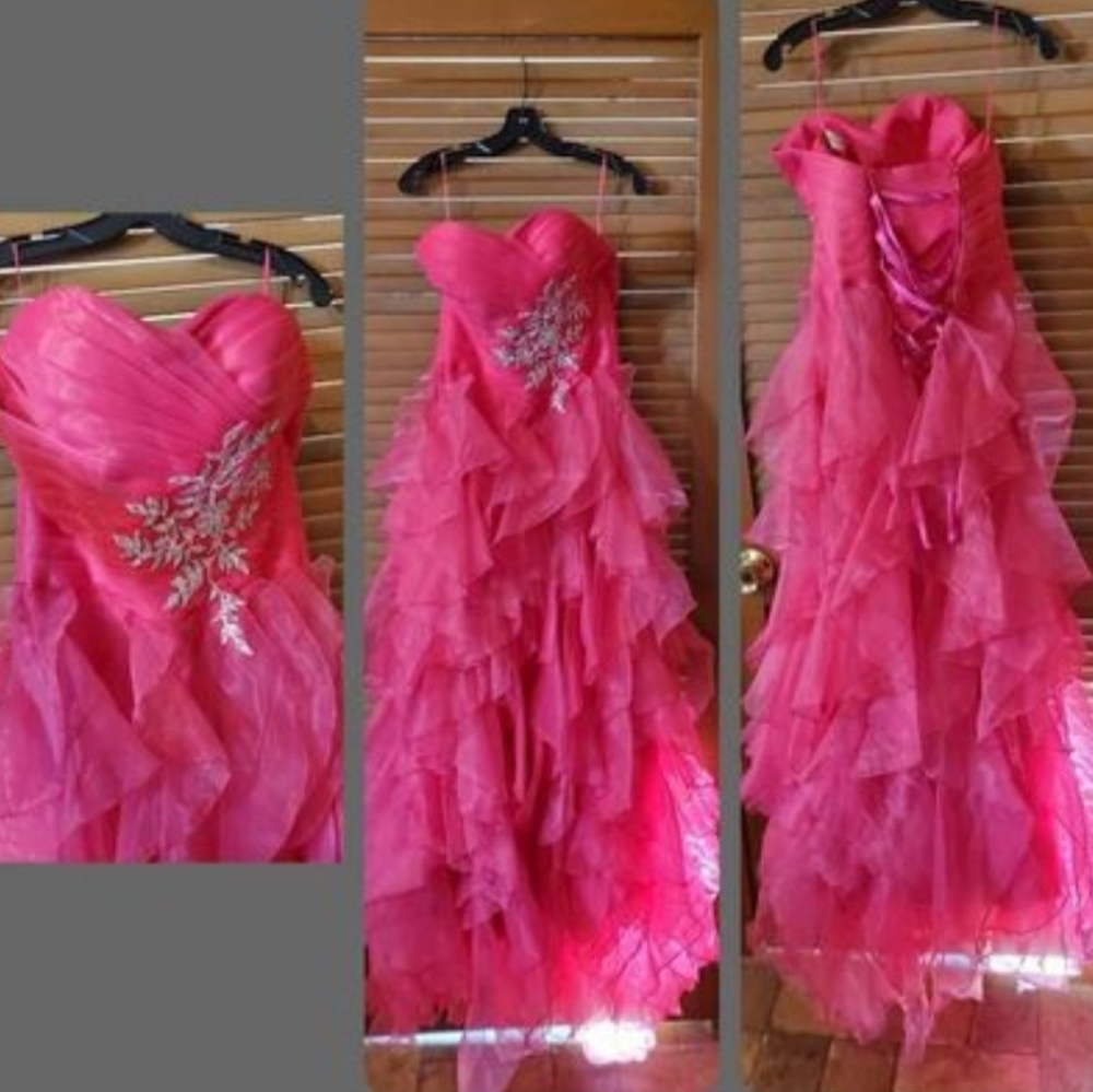 Pink prom dress